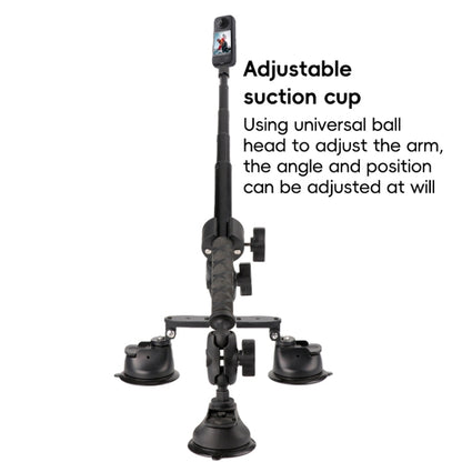 Dual-leg Car Suction Cup Mount with 1/4 inch Screw, Dual-leg Car Suction Cup
