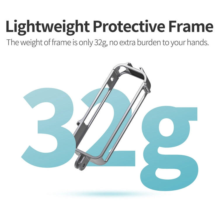 For Insta360 X4 Sunnylife Metal Protective Cage Rig with Cold Shoe Bases & Tripod Adapter, Metal Protective Cage
