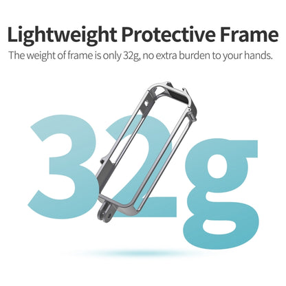 For Insta360 X4 Sunnylife Metal Protective Cage Rig with Cold Shoe Bases & Tripod Adapter, Metal Protective Cage