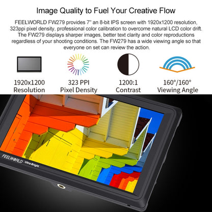 FEELWORLD FW279S 1920×1200 HDMI 7 inch Camera Field Monitor, FW279S
