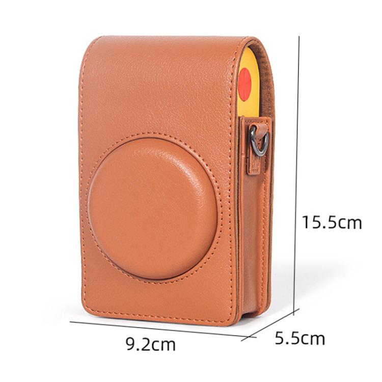 Vertical Full Body Camera Vegan Leather Case Bag with Strap For Kodak MiniShot2 Era MS200, For Kodak MINI SHOT 2 ERA MS200