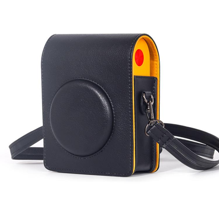 Vertical Full Body Camera Vegan Leather Case Bag with Strap For Kodak MINI SHOT 3 ERA MS300, For Kodak MINI SHOT 3 ERA MS300