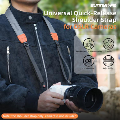 Sunnylife Universal Quick-Release Shoulder Strap Adjustable Shoulder Lanyard 3.2cm-Wide Safe Rope for DSLR Cameras