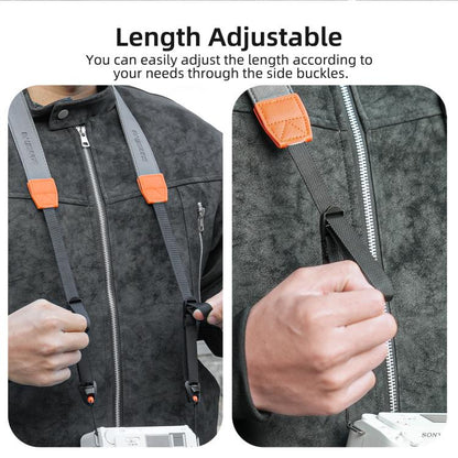 Sunnylife Universal Quick-Release Shoulder Strap Adjustable Shoulder Lanyard 3.2cm-Wide Safe Rope for DSLR Cameras