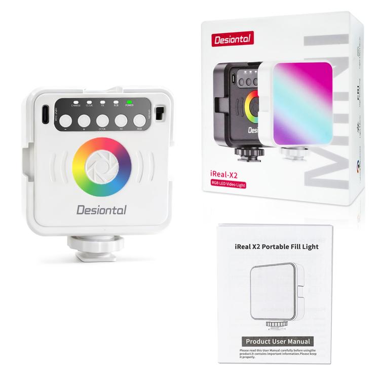 Desiontal iReal-X2 Portable RGB Photography Light, iReal-X2