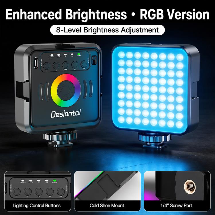 Desiontal iReal-X2 Portable RGB Photography Light, iReal-X2