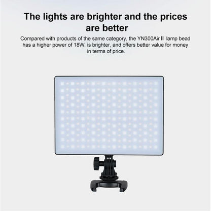 YONGNUO YN300Air II LED Vlog Light Panel RGB Full Range Photography Bi-Color 3200K-5600K, YN300Air II