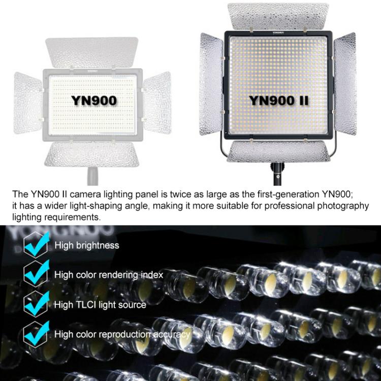 YONGNUO YN900 II 900pcs LED Illumination Dimming Studio 3200-5600K Video Light, YN900 II
