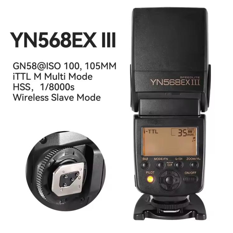 YONGNUO YN568EX III Wireless Flash Speedlite Master TTL Slave For Nikon, YN568EX III For Nikon