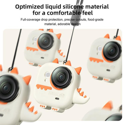 For Insta360 GO Ultra STARTRC Cute Dragon Silicone Protective Cover with Lanyards, For Insta360 GO Ultra