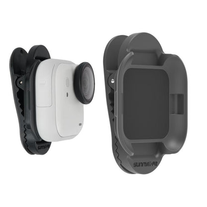 For Insta360 GO Ultra Sunnylife Magnetic Backpack Clip Action Camera Clamp Vertical-Horizontal Mount, For Insta360 GO Ultra Black