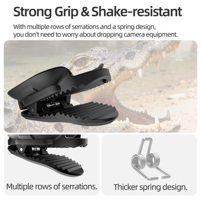 For Insta360 GO Ultra Sunnylife Magnetic Backpack Clip Action Camera Clamp Vertical-Horizontal Mount, For Insta360 GO Ultra Black