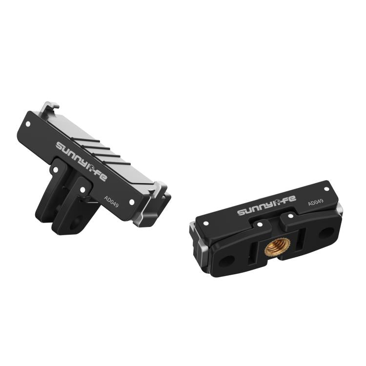 For Insta360 GO Ultra Sunnylife Magnetic Quick Release Adapter Mount Foldable Base Dual-Claws 1/4 Adapter, AD049 For Insta360 GO Ultra