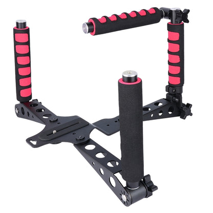 YELANGU D6-2 Rig I Multifunctional Handles Camera Shoulder Mount for DSLR Camera / Video Camera, D6-2 (Red)