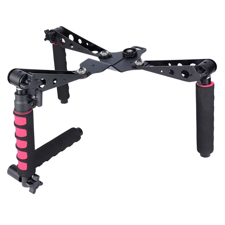 YELANGU D6-2 Rig I Multifunctional Handles Camera Shoulder Mount for DSLR Camera / Video Camera, D6-2 (Red)