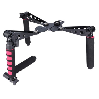 YELANGU D6-2 Rig I Multifunctional Handles Camera Shoulder Mount for DSLR Camera / Video Camera, D6-2 (Red)
