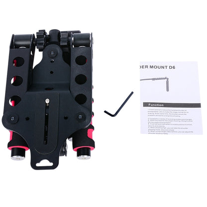 YELANGU D6-2 Rig I Multifunctional Handles Camera Shoulder Mount for DSLR Camera / Video Camera, D6-2 (Red)