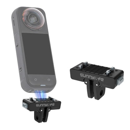 Sunnylife Magnetic Quick Release Adapter Mount Action Camera Foldable Cam Stand For Insta360 X5 / Ace / Ace Pro 2 / 1