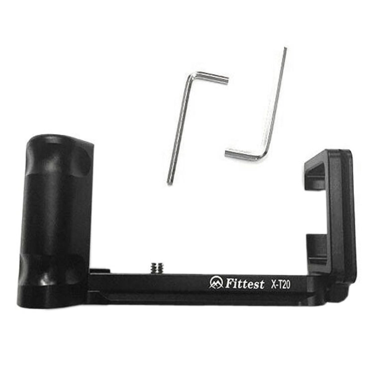 FITTEST X-T20 Vertical Shoot Quick Release L Plate Bracket Base Holder for FUJI X-T20 / X-T10, For FUJIFILM X-T20
