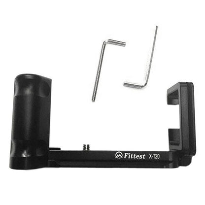FITTEST X-T20 Vertical Shoot Quick Release L Plate Bracket Base Holder for FUJI X-T20 / X-T10, For FUJIFILM X-T20