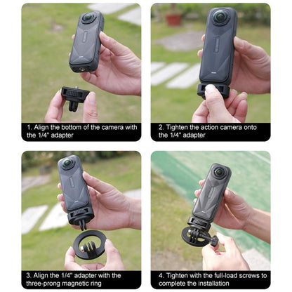 1/4 inch Screw Adjustable ABS Action Camera Tripod Adapter, 1/4 inch Adapter