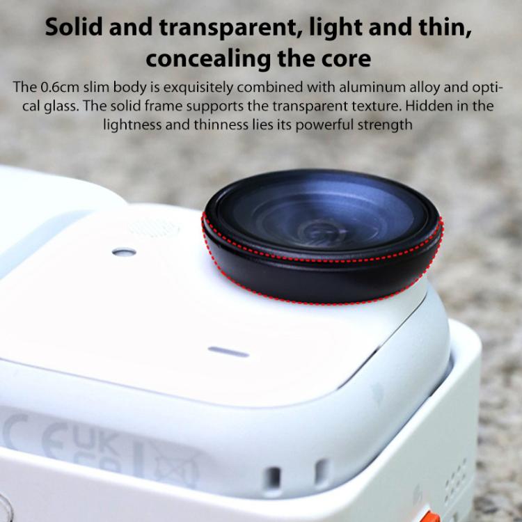 For Insta360 GO Ultra Aluminum Alloy HD Glass Lens Protector, For Insta360 GO Ultra HD Glass Lens