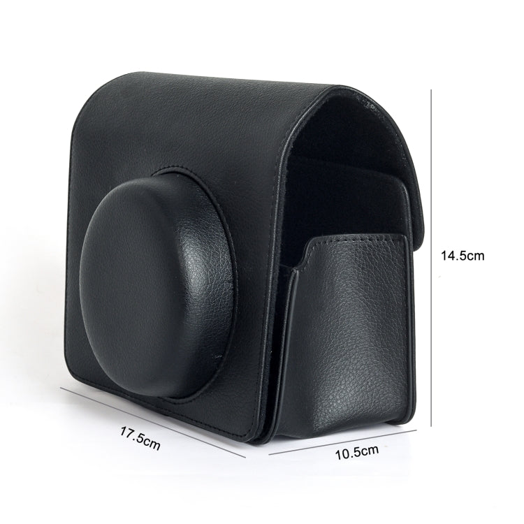For FUJIFILM Instax WIDE 400 Full Body Leather Case Bag with Strap