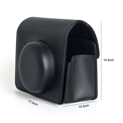 For FUJIFILM Instax WIDE 400 Full Body Leather Case Bag with Strap
