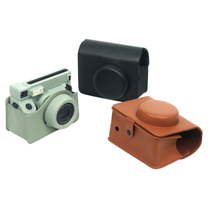For FUJIFILM Instax WIDE 400 Full Body Leather Case Bag with Strap