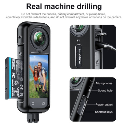 For Insta360 X4 Aluminum Alloy Metal Protective Cage Housing Frame, Metal Housing Frame