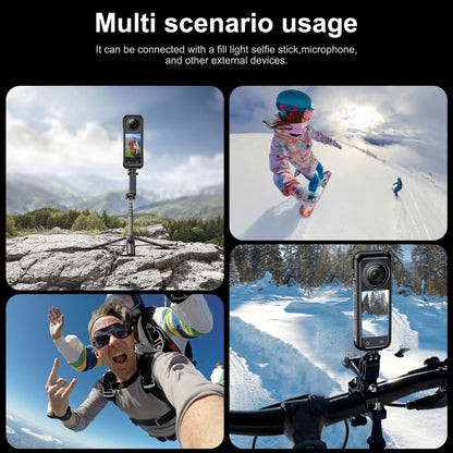 For Insta360 X4 Aluminum Alloy Metal Protective Cage Housing Frame, Metal Housing Frame