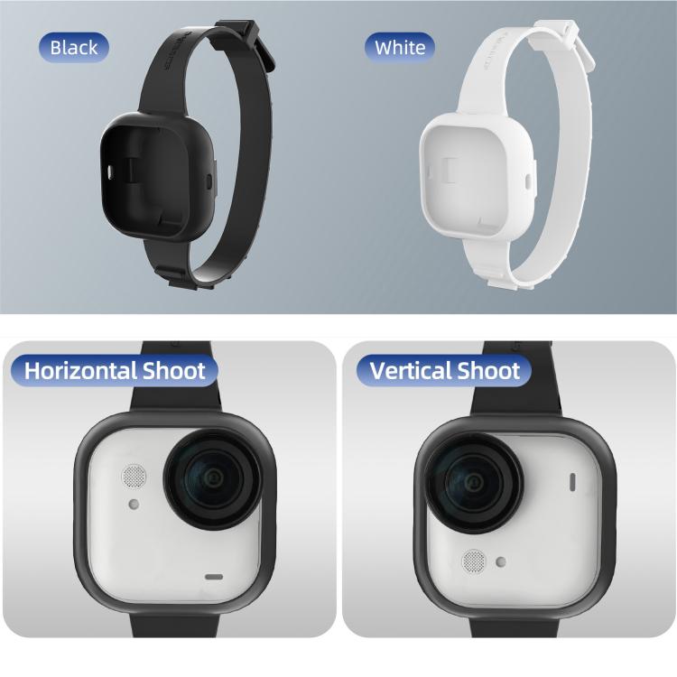 For Insta360 GO Ultra Sunnylife Expansion Band Strap Silicone Protective Cover Wristband Backpack Bicycle Stripe Cat Collar, For Insta360 GO Ultra