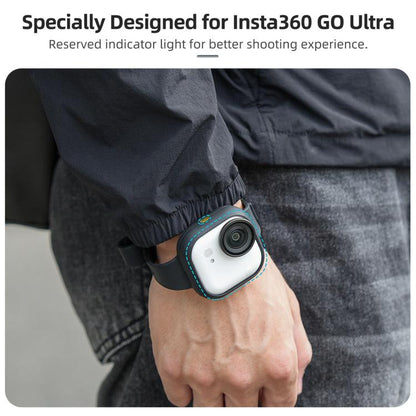 For Insta360 GO Ultra Sunnylife Expansion Band Strap Silicone Protective Cover Wristband Backpack Bicycle Stripe Cat Collar, For Insta360 GO Ultra
