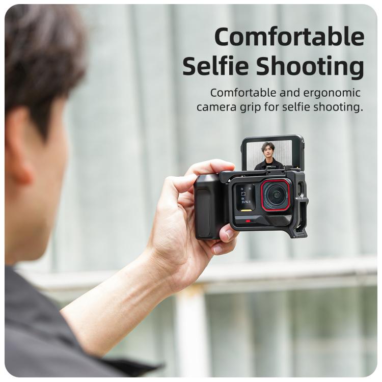 Sunnylife Street Photography Handle Ergonomic Hand Grip Quick Release Shutter Handle for Insta360 Ace Pro 2 / 1, For Insta360 Ace Pro 2 / 1