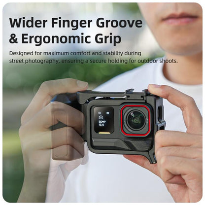 Sunnylife Street Photography Handle Ergonomic Hand Grip Quick Release Shutter Handle for Insta360 Ace Pro 2 / 1, For Insta360 Ace Pro 2 / 1