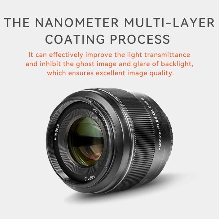 YONGNUO YN50MM F1.8S DA DSM II APS-C Frame Prime Lens for Sony E-mount Mirrorless Cameras, YN50mm F1.8S