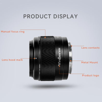 YONGNUO YN50MM F1.8S DA DSM II APS-C Frame Prime Lens for Sony E-mount Mirrorless Cameras, YN50mm F1.8S