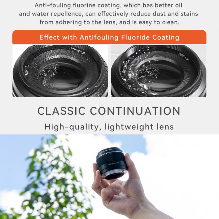 YONGNUO YN50MM F1.8S DA DSM II APS-C Frame Prime Lens for Sony E-mount Mirrorless Cameras, YN50mm F1.8S