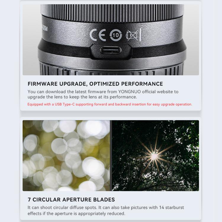 YONGNUO YN50MM F1.8Z DA DSM APS-C Frame Auto Focus Lens for Nikon Z-mount Mirrorless Cameras, YN50mm F1.8Z