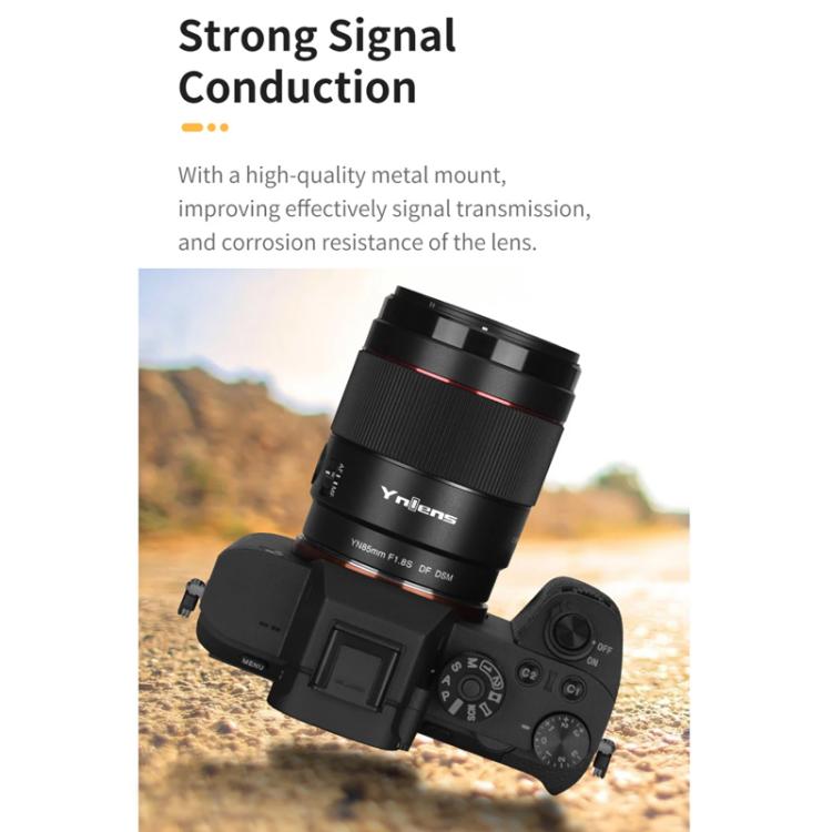 YONGNUO YN85MM F1.8S DSM Prime Lens for Sony ILCE-7M4 / ILCE-7SM3 E-mount Full-frame, YN85mm F1.8S
