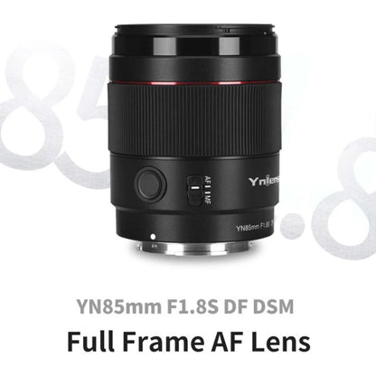 YONGNUO YN85MM F1.8S DSM Prime Lens for Sony ILCE-7M4 / ILCE-7SM3 E-mount Full-frame, YN85mm F1.8S