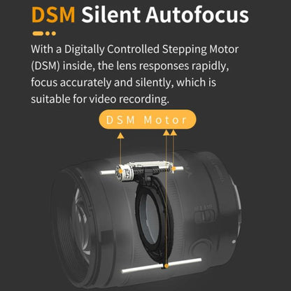 YONGNUO YN85MM F1.8S DSM Prime Lens for Sony ILCE-7M4 / ILCE-7SM3 E-mount Full-frame, YN85mm F1.8S