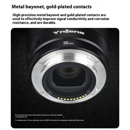 YONGNUO YN35mm F2S DF DSM Wide-Angle Prime Lens for Sony E-mount Full-frame, YN35mm F2S