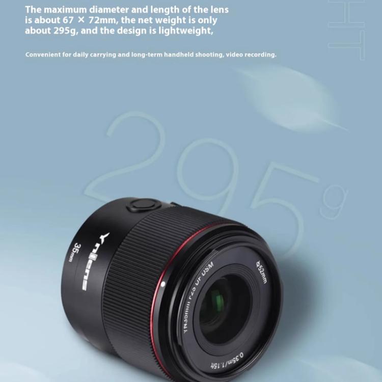 YONGNUO YN35mm F2S DF DSM Wide-Angle Prime Lens for Sony E-mount Full-frame, YN35mm F2S