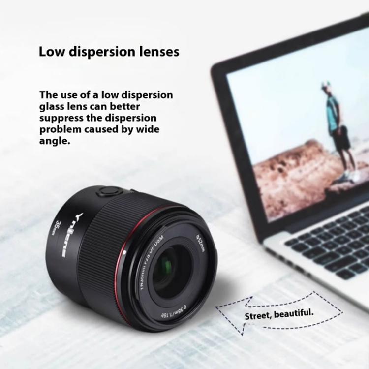 YONGNUO YN35mm F2S DF DSM Wide-Angle Prime Lens for Sony E-mount Full-frame, YN35mm F2S