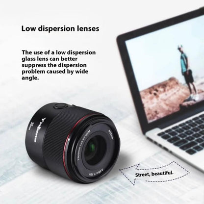 YONGNUO YN35mm F2S DF DSM Wide-Angle Prime Lens for Sony E-mount Full-frame, YN35mm F2S
