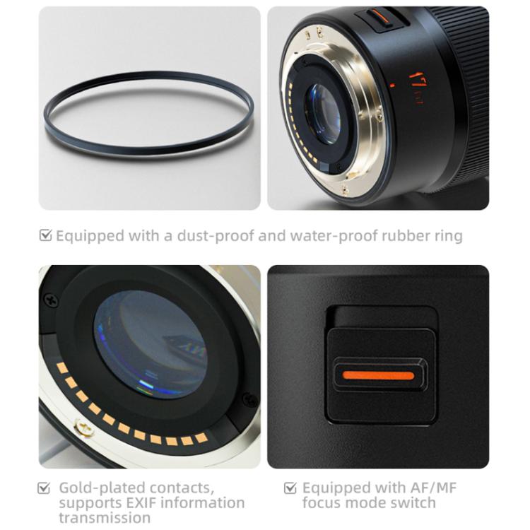 YONGNUO YN17mm F1.7M M4/3 Mount Lens for Mirrorless Cameras, YN17mm F1.7M