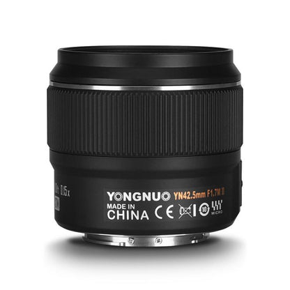 YONGNUO YN42.5mm F1.7M II M4/3 Mount Standard Fixed Focal Lens, YN42.5mm F1.7M II