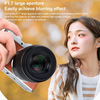 YONGNUO YN42.5mm F1.7M II M4/3 Mount Standard Fixed Focal Lens, YN42.5mm F1.7M II