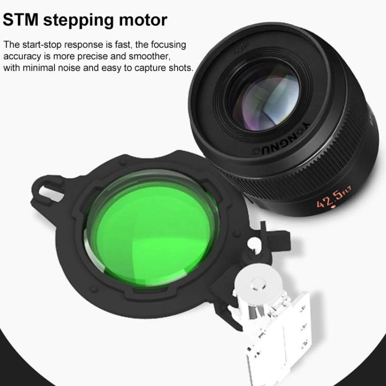 YONGNUO YN42.5mm F1.7M II M4/3 Mount Standard Fixed Focal Lens, YN42.5mm F1.7M II